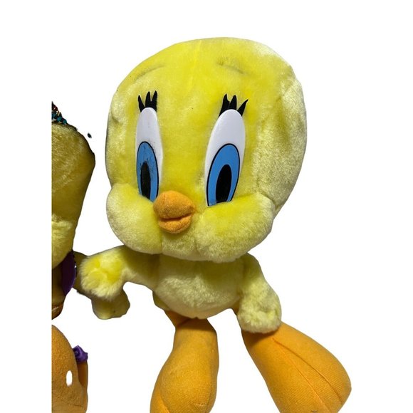Looney Tunes Lot of 3 Tweety Bird Plush Stuffed Animal Toys Fortune Teller Vtg - Picture 5 of 16